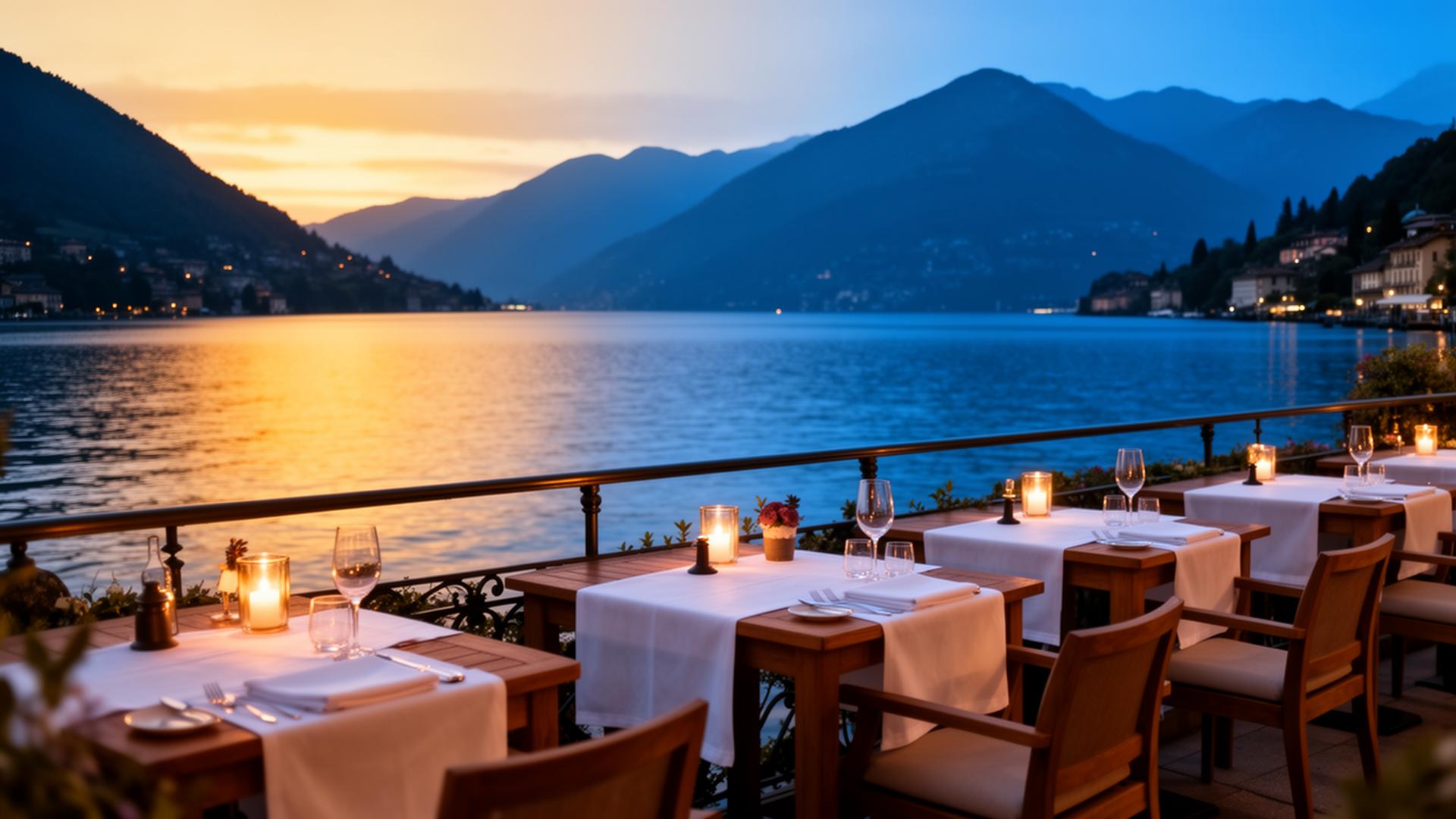 Terrazza sul lago di Lugano a Melide